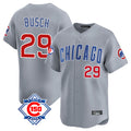 Crovyle C.Cubs #29 Michael Busch Player Gray Road 150th Anniversary Limited Home Stitched Jerseys