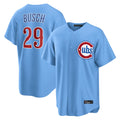 Crovyle C.Cubs #29 Michael Busch Player Light Blue Home Game Stitched Jerseys