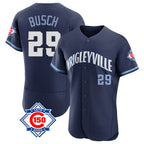 Crovyle C.Cubs #29 Michael Busch Player Navy City Connect 150th Anniversary Limited Elite Home Stitched Jerseys