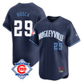 Crovyle C.Cubs #29 Michael Busch Player Navy City Connect 150th Anniversary Limited Home Stitched Jerseys
