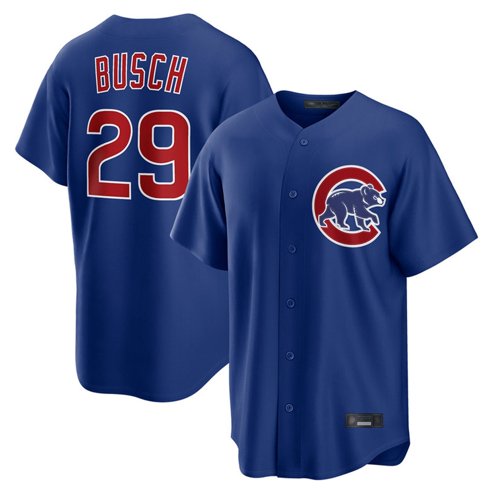 Crovyle C.Cubs #29 Michael Busch Player Royal Home Game Stitched Jerseys