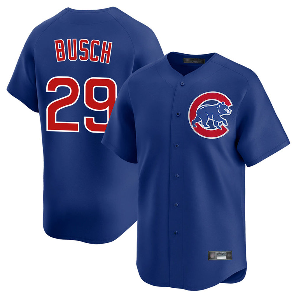 Crovyle C.Cubs #29 Michael Busch Player Royal Limited Home Stitched Jerseys