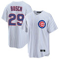 Crovyle C.Cubs #29 Michael Busch Player White Game Home Stitched Jerseys
