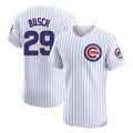 Crovyle C.Cubs #29 Michael Busch Player White Limited Elite Home Game Stitched Jerseys