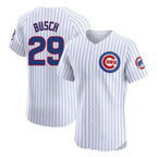 Crovyle C.Cubs #29 Michael Busch Player White Limited Elite Home Game Stitched Jerseys