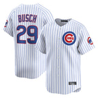 Crovyle C.Cubs #29 Michael Busch Player White Limited Home Game Stitched Jerseys