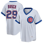 Crovyle C.Cubs #29 Michael Busch Player White T-shirt Cooperstown Collection Limited Stitched Jerseys