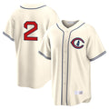 Crovyle C.Cubs #2 Nico Hoerner Player Cream Field of Dreams Home Game Stitched Jerseys
