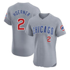 Crovyle C.Cubs #2 Nico Hoerner Player Gray Road Limited Elite Home Stitched Jerseys