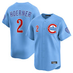 Crovyle C.Cubs #2 Nico Hoerner Player Light Blue Limited Home Stitched Jerseys