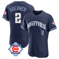 Crovyle C.Cubs #2 Nico Hoerner Player Navy City Connect 150th Anniversary Limited Elite Home Stitched Jerseys