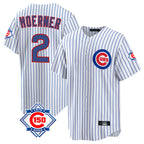 Crovyle C.Cubs #2 Nico Hoerner Player White 150th Anniversary Home Game Stitched Jerseys