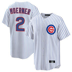 Crovyle C.Cubs #2 Nico Hoerner Player White Game Home Stitched Jerseys