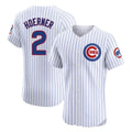 Crovyle C.Cubs #2 Nico Hoerner Player White Limited Elite Home Game Stitched Jerseys