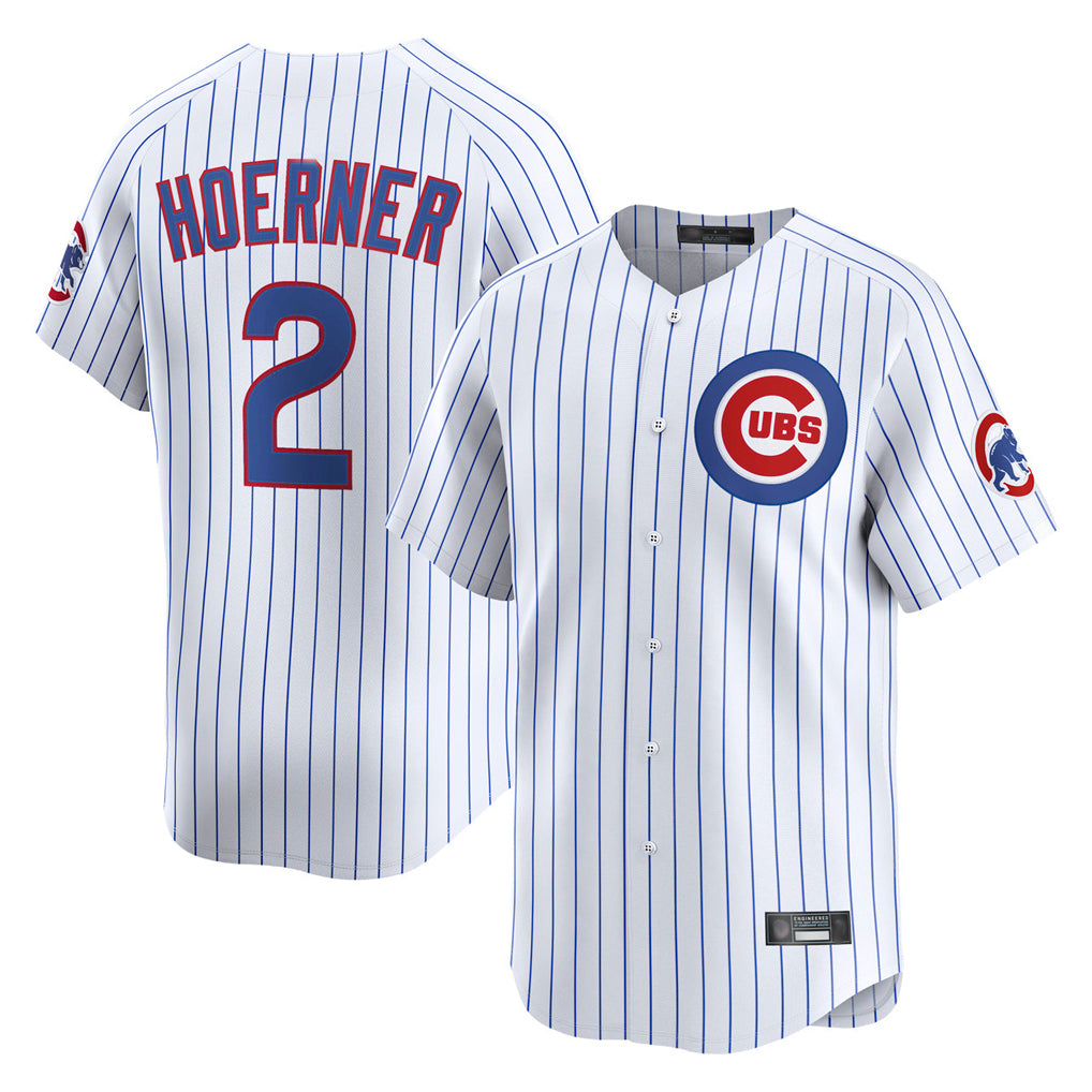 Crovyle C.Cubs #2 Nico Hoerner Player White Limited Home Game Stitched Jerseys
