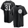 Crovyle C.Cubs #31 Greg Maddux Player Black Game Stitched Jerseys