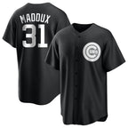 Crovyle C.Cubs #31 Greg Maddux Player Black Game Stitched Jerseys