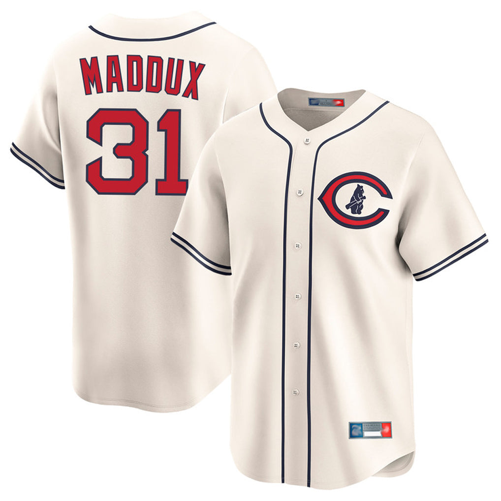 Crovyle C.Cubs #31 Greg Maddux Player Cream Field of Dreams Limited Home Game Stitched Jerseys