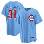 Crovyle C.Cubs #31 Greg Maddux Player Light Blue Home Game Stitched Jerseys