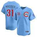 Crovyle C.Cubs #31 Greg Maddux Player Light Blue Limited Home Stitched Jerseys