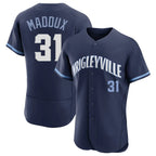 Crovyle C.Cubs #31 Greg Maddux Player Navy City Connect Limited Elite Home Stitched Jerseys