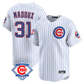 Crovyle C.Cubs #31 Greg Maddux Player White 150th Anniversary Limited Home Game Stitched Jerseys