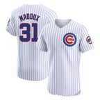 Crovyle C.Cubs #31 Greg Maddux Player White Limited Elite Home Game Stitched Jerseys