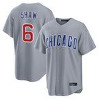 Crovyle C.Cubs #6 Matt Shaw Player Gray Home Game Stitched Jerseys