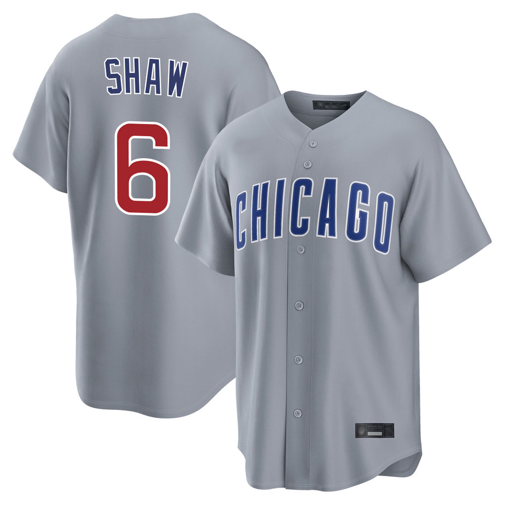 Crovyle C.Cubs #6 Matt Shaw Player Gray Home Game Stitched Jerseys