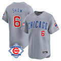 Crovyle C.Cubs #6 Matt Shaw Player Gray Road 150th Anniversary Limited Home Stitched Jerseys