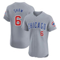 Crovyle C.Cubs #6 Matt Shaw Player Gray Road Limited Elite Home Stitched Jerseys