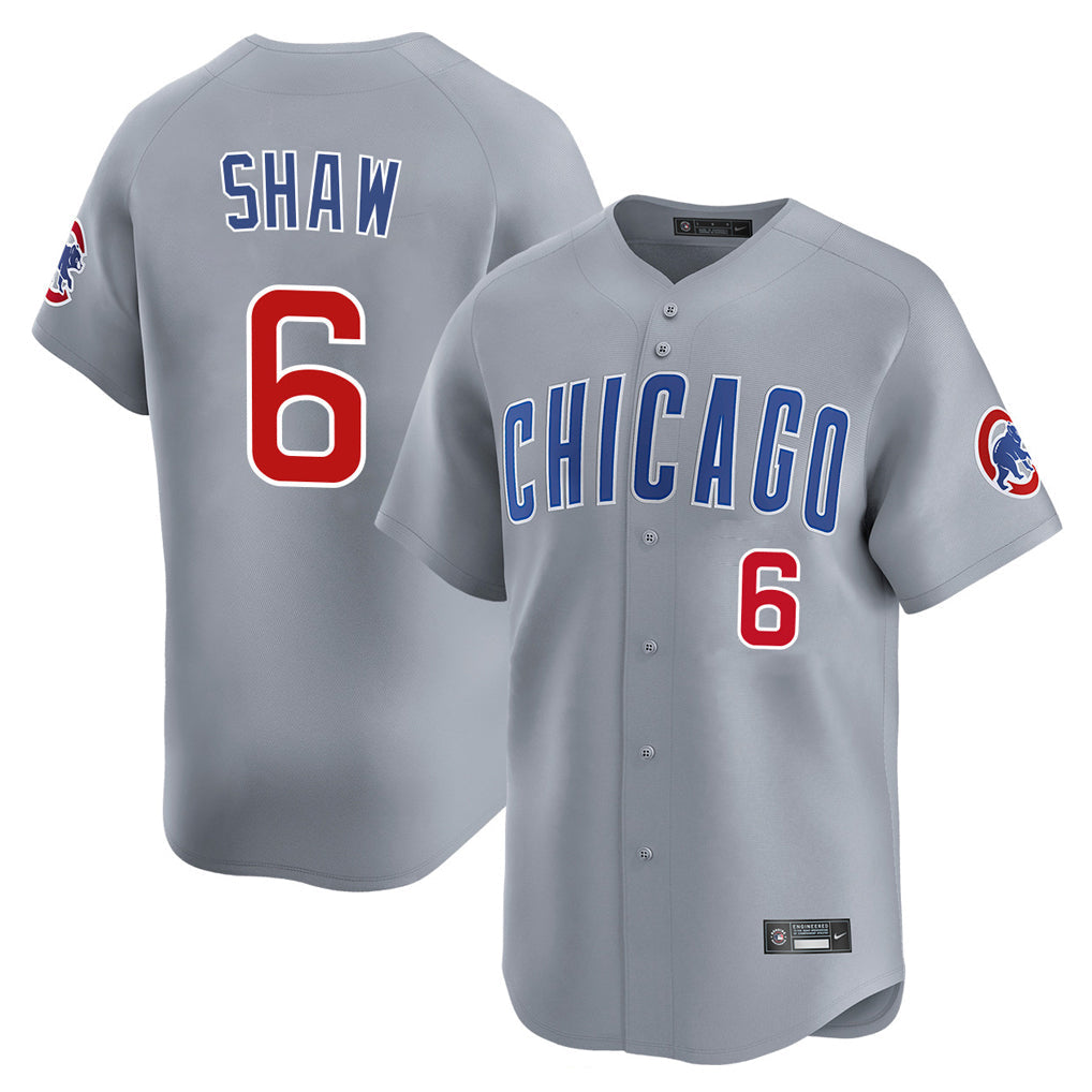 Crovyle C.Cubs #6 Matt Shaw Player Gray Road Limited Home Stitched Jerseys