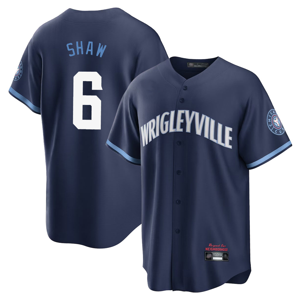 Crovyle C.Cubs #6 Matt Shaw Player Navy City Connect Home Game Stitched Jerseys