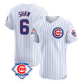 Crovyle C.Cubs #6 Matt Shaw Player White 150th Anniversary Limited Elite Home Game Stitched Jerseys
