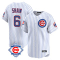 Crovyle C.Cubs #6 Matt Shaw Player White 150th Anniversary Limited Home Game Stitched Jerseys