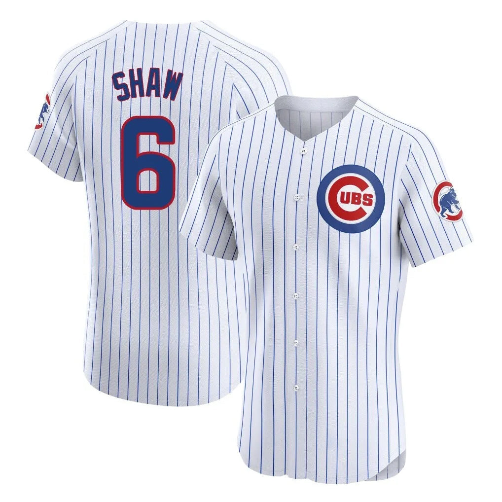Crovyle C.Cubs #6 Matt Shaw Player White Limited Elite Home Game Stitched Jerseys