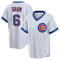 Crovyle C.Cubs #6 Matt Shaw Player White T-shirt Cooperstown Collection Limited Stitched Jerseys