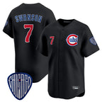 Crovyle C.Cubs #7 Dansby Swanson Player Black Vapor Premier Limited Home Stitched Jerseys