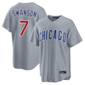 Crovyle C.Cubs #7 Dansby Swanson Player Gray Home Game Stitched Jerseys
