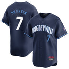 Crovyle C.Cubs #7 Dansby Swanson Player Navy City Connect Limited Home Stitched Jerseys
