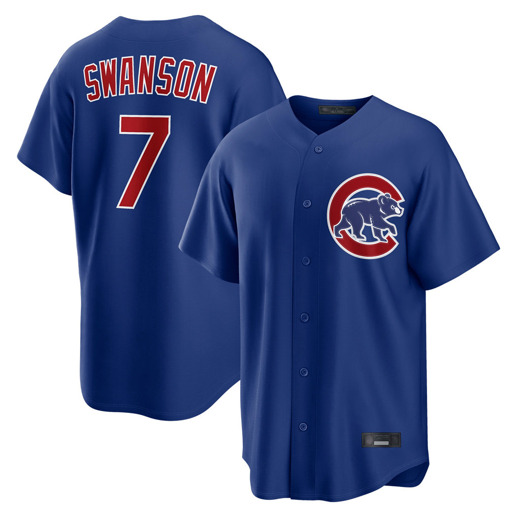 Crovyle C.Cubs #7 Dansby Swanson Player Royal Home Game Stitched Jerseys