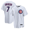 Crovyle C.Cubs #7 Dansby Swanson Player White Game Home Stitched Jerseys