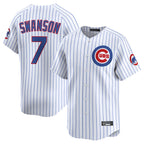 Crovyle C.Cubs #7 Dansby Swanson Player White Limited Home Game Stitched Jerseys