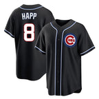 Crovyle C.Cubs #8 Ian Happ Player Black Fashion Out Game Stitched Jerseys