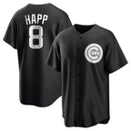 Crovyle C.Cubs #8 Ian Happ Player Black Game Stitched Jerseys