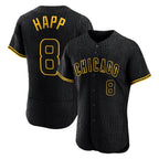 Crovyle C.Cubs #8 Ian Happ Player Black Snake Skin City Limited Elite Home Game Stitched Jerseys