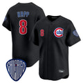 Crovyle C.Cubs #8 Ian Happ Player Black Vapor Premier Limited Home Stitched Jerseys