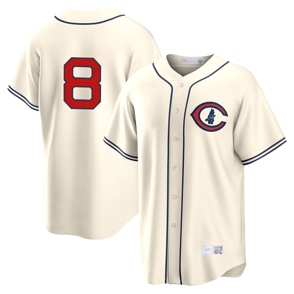 Crovyle C.Cubs #8 Ian Happ Player Cream Field of Dreams Home Game Stitched Jerseys