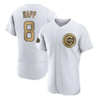 Crovyle C.Cubs #8 Ian Happ Player Gold All-Star Limited Elite Home Game Stitched Jerseys