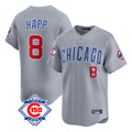 Crovyle C.Cubs #8 Ian Happ Player Gray Road 150th Anniversary Limited Home Stitched Jerseys
